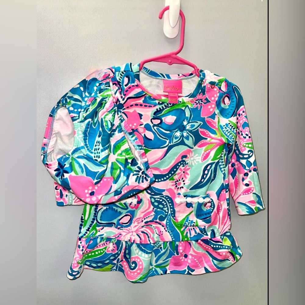 Lilly Pulitzer baby with matching bloomers